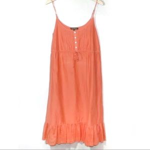 Tommy Bahama orange loose fit ruffled sundress